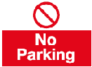 no parking safety sign