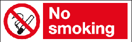 no smoking safety sign