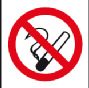 No Smoking Picture Safety Sign